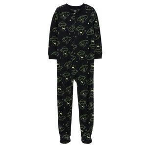Carter’s Boys Space Cow Alien Ship Fleece Footie Pajamas